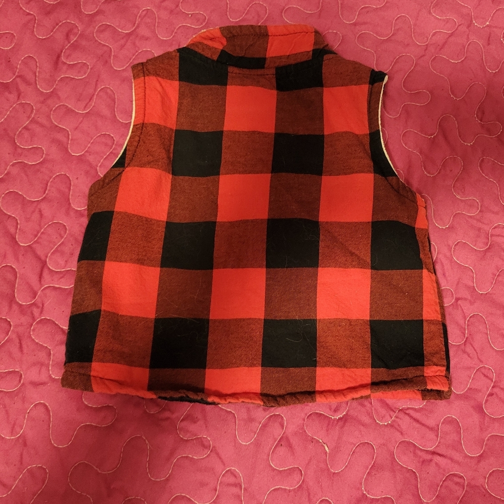 Carters Plaid Vest - Picture 3 of 3